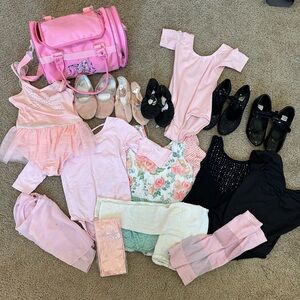 Ballet bundle little girl size xs/s , 6 , tap shoes 12,13